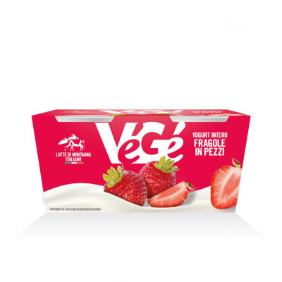 YOGURT INTERO ALLA FRAGOLA   2x125 G